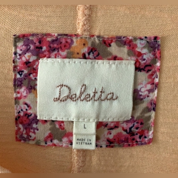 Anthropologie 3/4 Sleeve Yellow Flowy Shirt size large - Picture 3 of 3